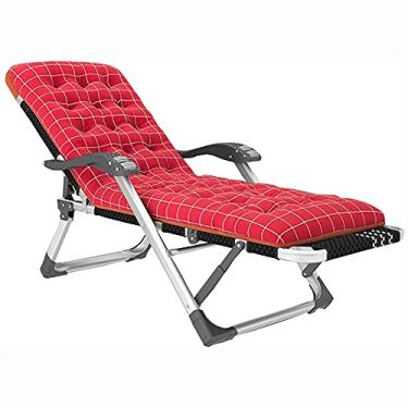 Imagem de ONDHGFBGB Poltrona para ambientes externos, cadeiras reclináveis para jardins de pátio