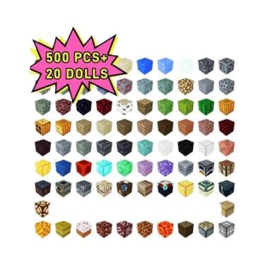 Imagem de Blocos De Construção Magnéticos DIY Para Crianças 10-500pcs Mini Mundo