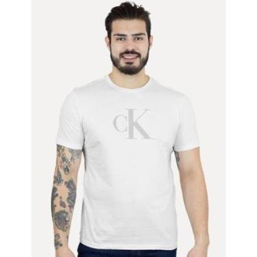 Imagem de Camiseta Calvin Klein Jeans Masculina CK Gel Branca-Masculino