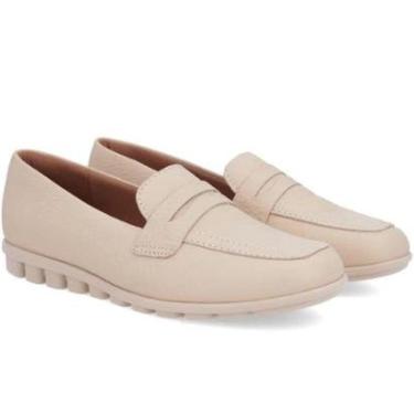 Imagem de Mocassim Loafer Feminino Couro Usaflex Baixo Confort-Feminino