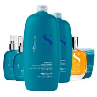 Imagem de Kit Alfaparf Semi Di Lino Curls Profissional - 6 Produtos - ALFAPARF M