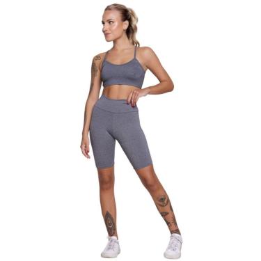 Imagem de Conjunto Fitness Feminino Vekyo – Bermuda Ciclista + Top Alça Fina para Academia e Treino-Feminino