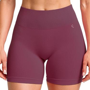 Imagem de Shorts Fitness Benévola Poliamida Academia Sem Costura Leg Legging Sem Transparência Treino Corrida-Feminino
