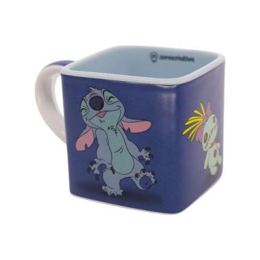 Imagem de Caneca Cubo Stitch Voodo e Angel 300ml Zona Criativa - 10026495