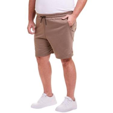 Imagem de Bermuda Moletinho Plus Size Masculina - Daze Modas, G5, Chumbo