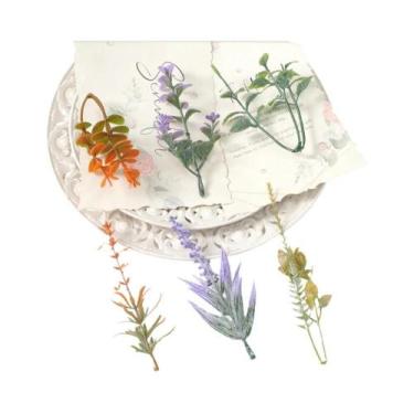 Imagem de Plantas Aquáticas Artificiais, Folhas Falsas Para Decoração De Casa, J