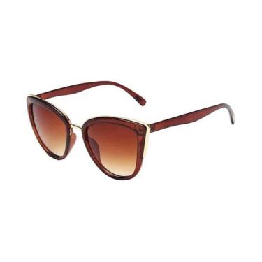 Imagem de Óculos De Sol Vintage Estilo Cateye Para Mulheres, Anti-reflexo UV400,