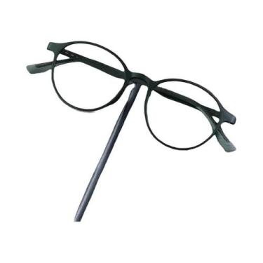 Imagem de Armação De Óculos De Grau Redonda Retrô Em Liga De Titânio Ultraleve T
