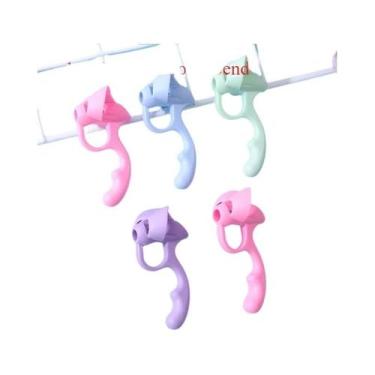 Imagem de Suporte De Lápis De Silicone Para Crianças Com Cinco Dedos Para Auxíli