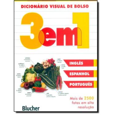 Imagem de Livro - Dicionario Visual De Bolso 3 Em 1 - Ingles/ Espanhol/ Portugue