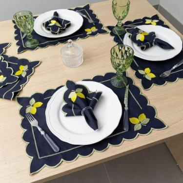 Imagem de Kit Jogo Americano Retangular Pçs Souplats Mesa De 6 Lugares Mesa Post