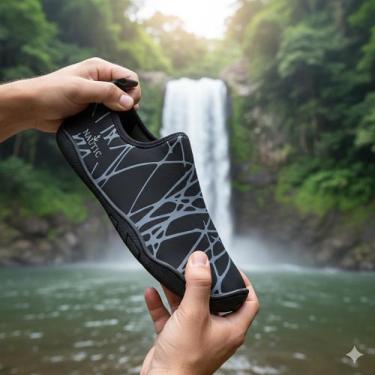 Imagem de Sapatilha Masculina feminina Aquatica Nautica Neoprene Esportiva Solad