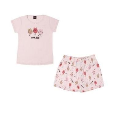 Imagem de Pijama Infantil Manga Curta Menina Pulla Bulla Ref. 46502-Feminino