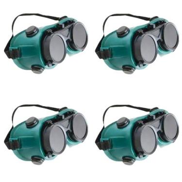 Imagem de Oculos De Solda Kit 4 Uni EPI Mascara De Protecao Equipamento Profissi
