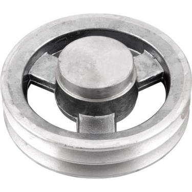 Imagem de Polia de Alumínio 2 Canais, Perfil A, 150 mm, sem Furo Vonder