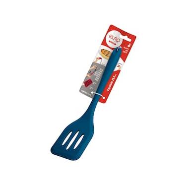 Imagem de Espátula Vazada de Silicone Euro Home SIL2850 Azul Resistente ao Calor Flexível Fácil Limpeza