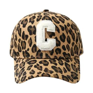 Imagem de Boné De Beisebol Feminino Retrô Com Estampa De Leopardo E Detalhes Em 