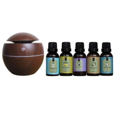 Imagem de Combo Difusor Elétrico + 5 Essências De 30Ml Hidrossolúveis - Nattuaro