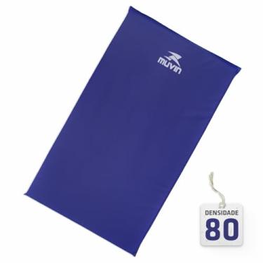 Imagem de Colchonete de Academia em Espuma Alta Densidade Muvin Professional D80 - Tamanho 95cm x 55cm x 3cm - Impermeável - Costura Reforçada - Fitness Exercícios Funcional - Treino em Casa - Mais Conforto