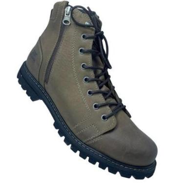 Imagem de Coturno Bradok Couro Legitimo Tratorado Ziper Lateral - 41842-Masculino