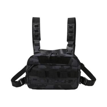 Imagem de Colete De Pesca Camuflado Masculino Com Bolsos Utilitários Para Equipa