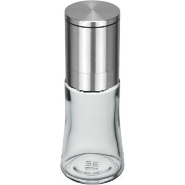 Imagem de MOEDOR SAL / PIMENTA HOME&CO TAMPA INOX VIDRO 13x5x5cm TRANSPARENTE