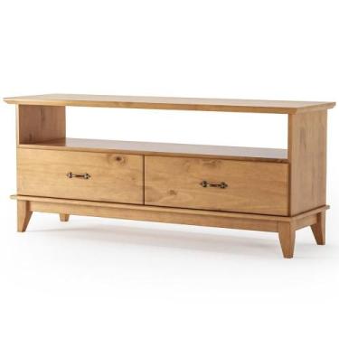 Imagem de Rack Para Sala de Estar TV 55 Pol 140cm Madeira Maciça Lira M06 Carval