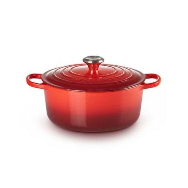 Imagem de PANELA REDONDA LE CREUSET SIGNATURE FERRO FUNDIDO 28CM VERMELHO 21177280602430