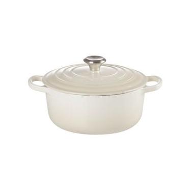 Imagem de PANELA REDONDA LE CREUSET SIGNATURE 22CM EM FERRO FUNDIDO ESMALTADO MERINGUE 2117722716...
