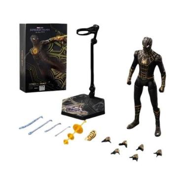 Imagem de Figura De Ação Marvel Legends Spider-Man PS4 Peter Parker Dourado Pret