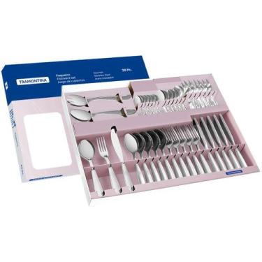 Imagem de Faqueiro Tramontina Laguna Aço Inox Facas Churrasco Acabamento Brilho 