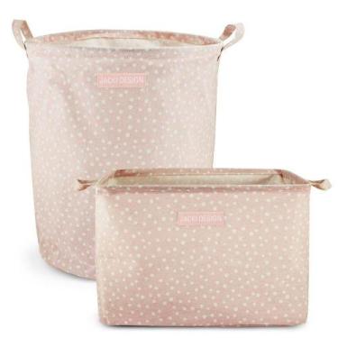 Imagem de Conjunto De Cesto Para Roupa-brinquedo E Cesto Organizador Retangular 