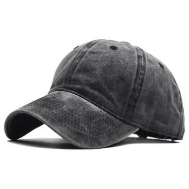 Imagem de Boné Liso Masculino Feminino Unissex Sarja Aba Curvada Com Regulagem D