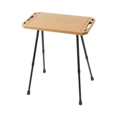 Imagem de Mesa De Camping Dobrável Leve Com Altura Ajustável E Bolsa De Transpor