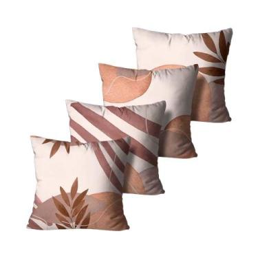 Imagem de Kit 4 Capas De Almofadas Mdecore Alta Qualidade 45x45 Variados, Boho B