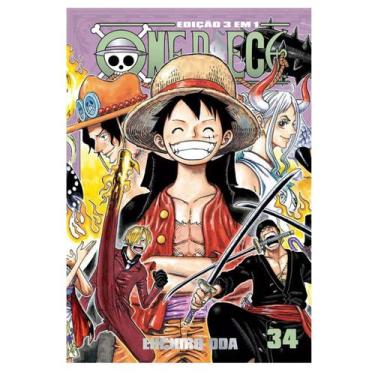 Imagem de One Piece 3 em 1 Vol. 34 - Mangá - Panini