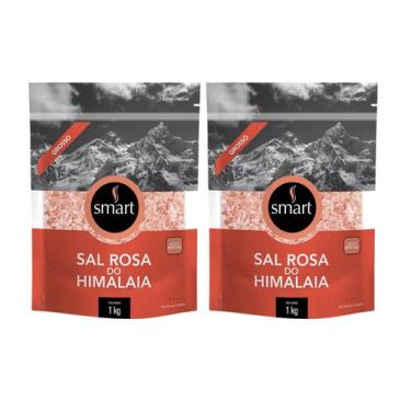 Imagem de Kit Sal Rosa Do Himalaia Grosso Sem Antiumectante - Smart 2 Unidades 1