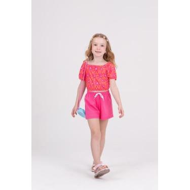 Imagem de Conjunto Infantil Sublimado Margaridas Laranja - Vida Costeira Oficial