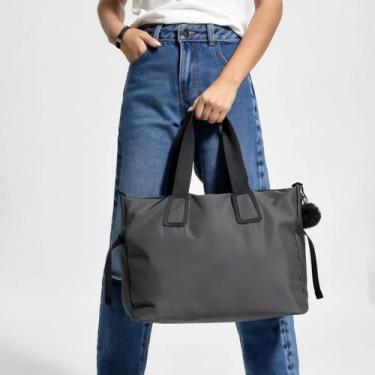 Imagem de Bolsa Feminina Faculdade Grande Trabalho Casual Elegante Espaçosa Resi