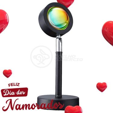 Imagem de Luminária Projetor Smart Tech Mini Ring Light Sunset para Efeito Decorativo com Luz Cir...