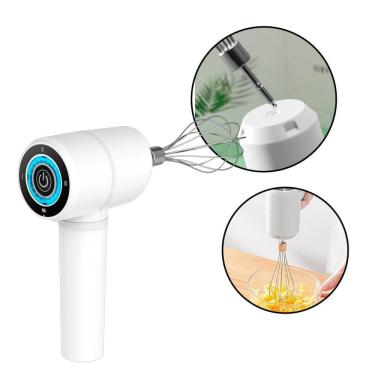 Imagem de Mixer Portátil de Mão sem Fio com Batedeira Elétrica Misturador de Ovos Design Moderno Recarregável USB 110V