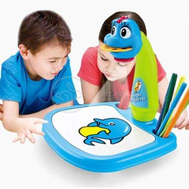 Imagem de Projetor para Desenho Infantil Mesa Pintura de Projeção Magica Brinquedos Aprendizagem...