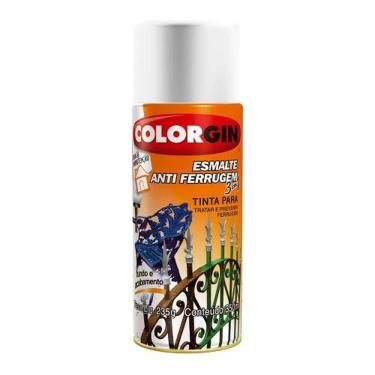 Imagem de Spray Antiferrugem 3 Em 1 Branco Alto Brilho - Colorgin 2031 - Ambientes Internos E Ext...