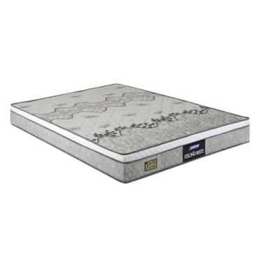 Imagem de Colchão Gazin Misto Stone 21x188x138 Até 150kg Natural Cinza Branco