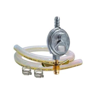 Imagem de Regulador Registro Gás 1kg 505/01 Aliança + Mangueira 1,25m - Hidrogas