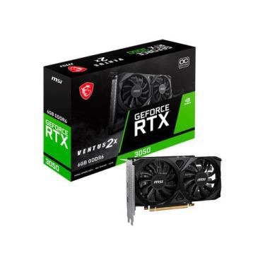 Imagem de Placa de Video MSI GeForce RTX 3050 Ventus OC 2X, 6GB, GDDR6, 96-bit, 