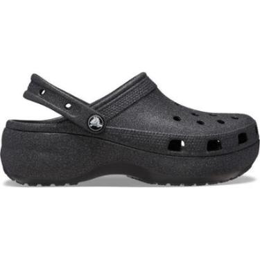 Imagem de Sandália Crocs Plataform Glitter Clog  Black-Feminino