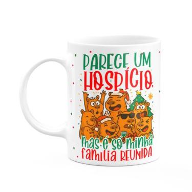 Imagem de Caneca Natal e Capivaras - Um hospício, mas é minha família - JPS INFO
