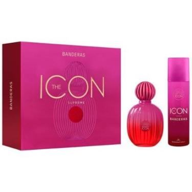 Imagem de Kit Perfume Feminino Banderas The Icon Supreme 1 Eau de Parfum 100ml + 1 Desodorante sp...