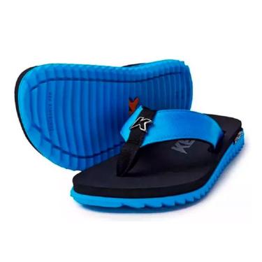 Imagem de Chinelo Kenner Kivah - Azul Turquesa e Preto-Masculino
